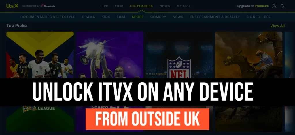 How to watch ITVx Live Streams from outside the UK